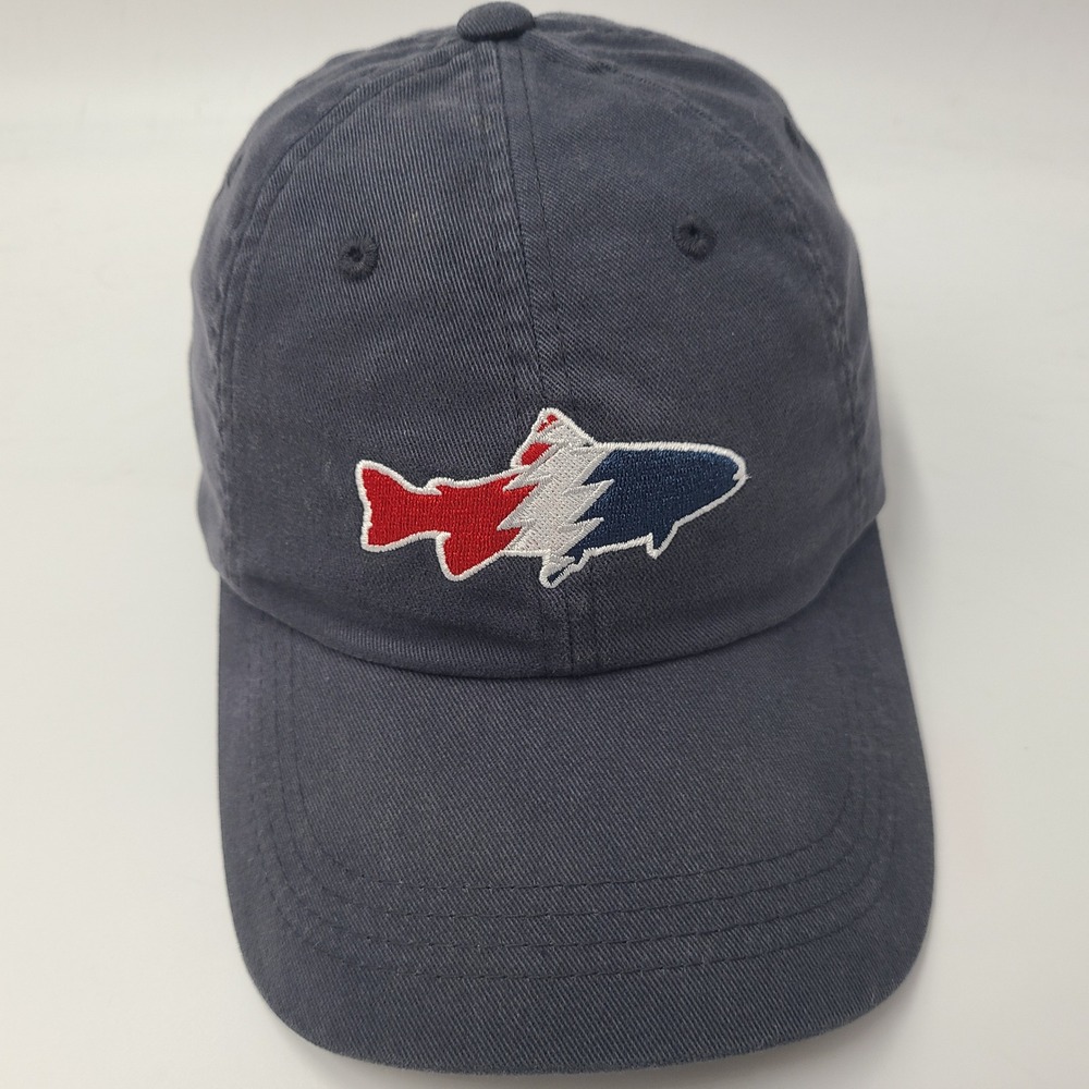Pesca Muerta Hat Strapback Blue Red White Grateful Dead Trout Fish Outdoors Men